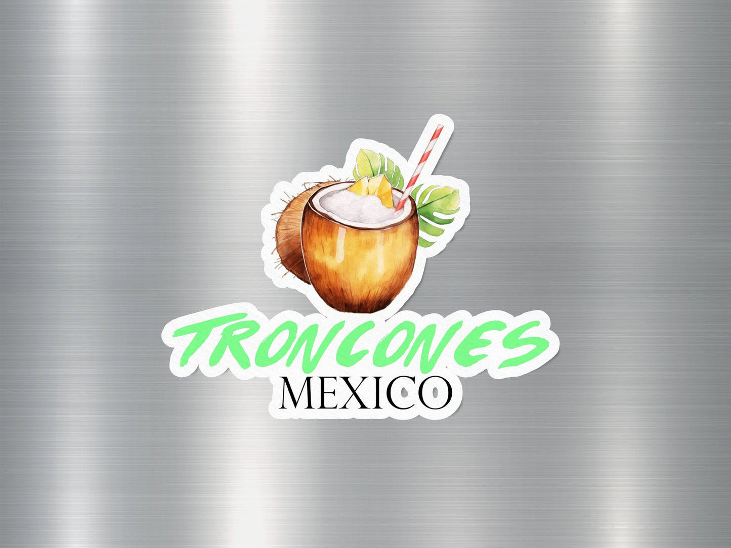 Troncones Mexico Coconut Sticker