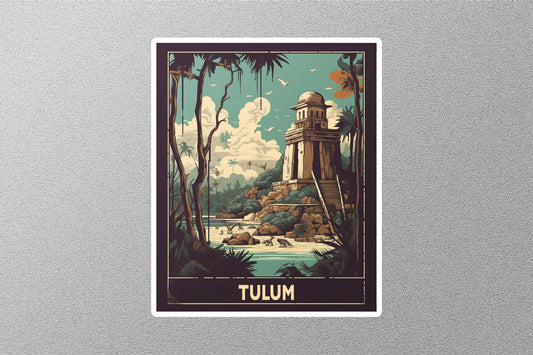 Vintage Tulum Travel Stickers