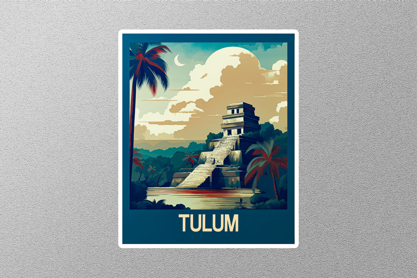 Vintage Tulum Travel Stickers