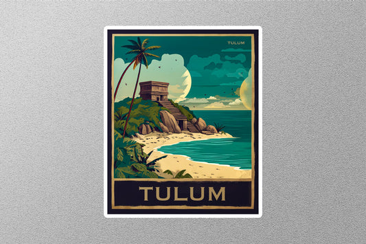 Vintage Tulum Travel Stickers