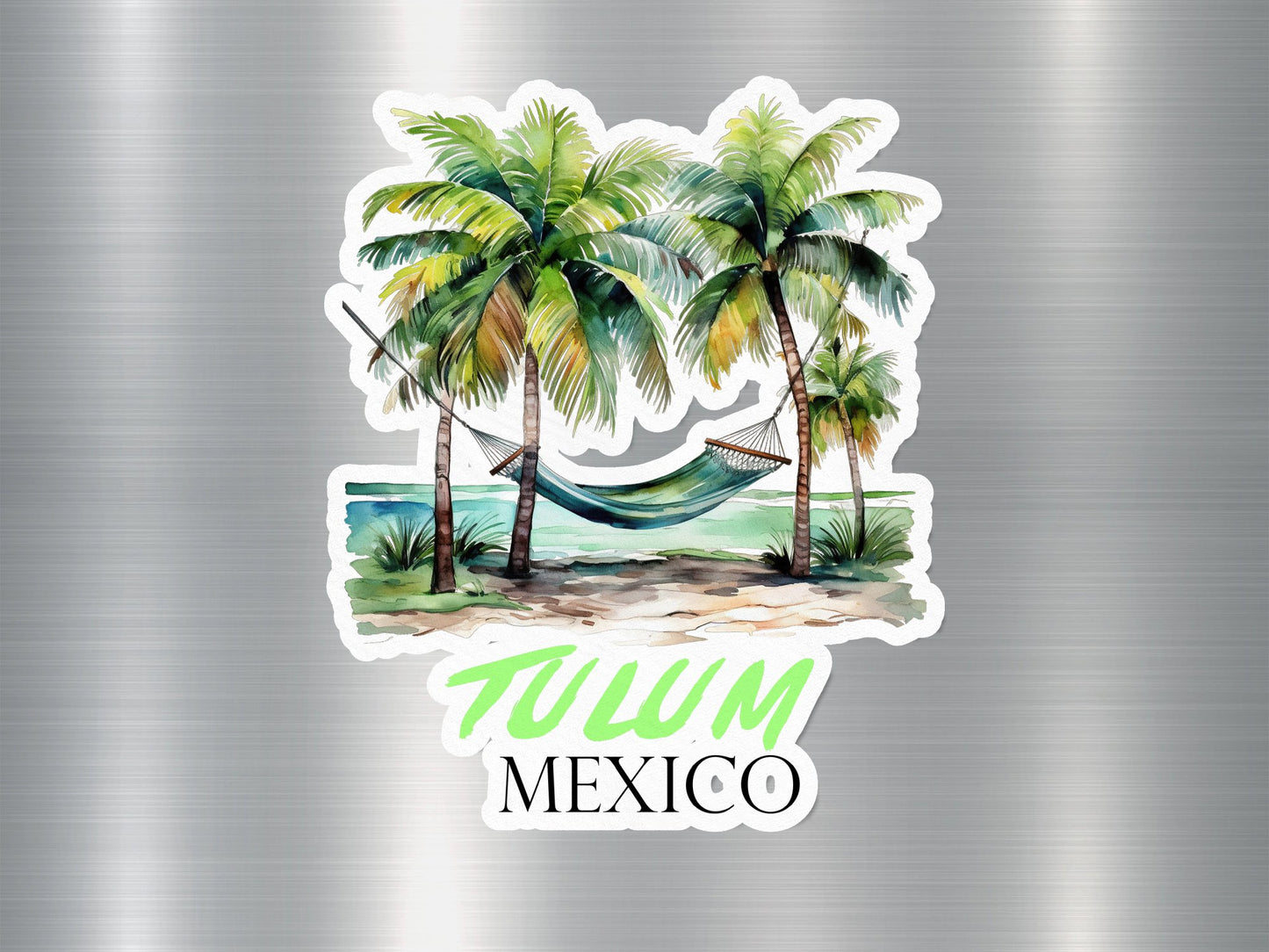 Tulum Mexico Hammock Sticker