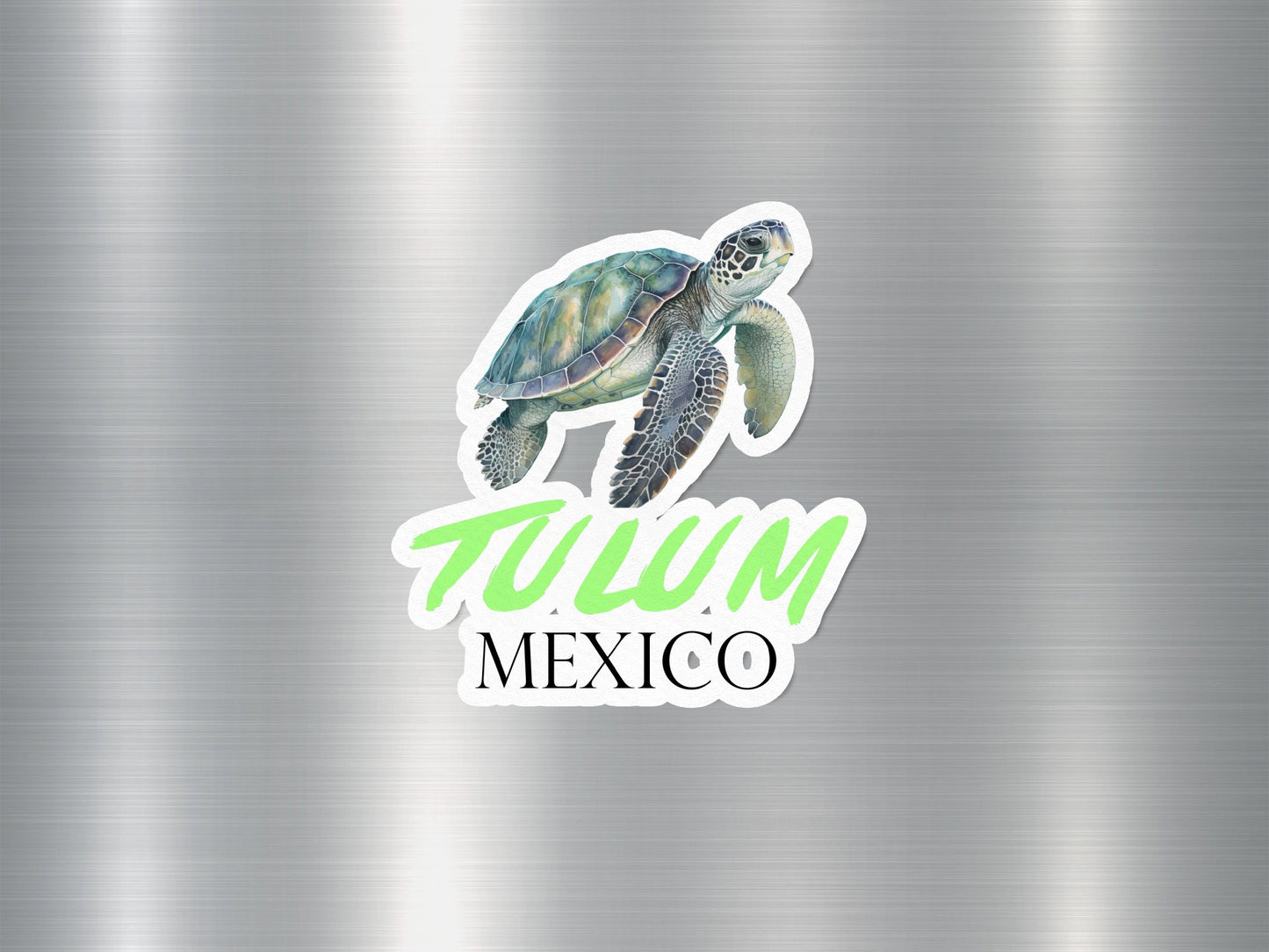 Tulum Mexico Turtle Sticker