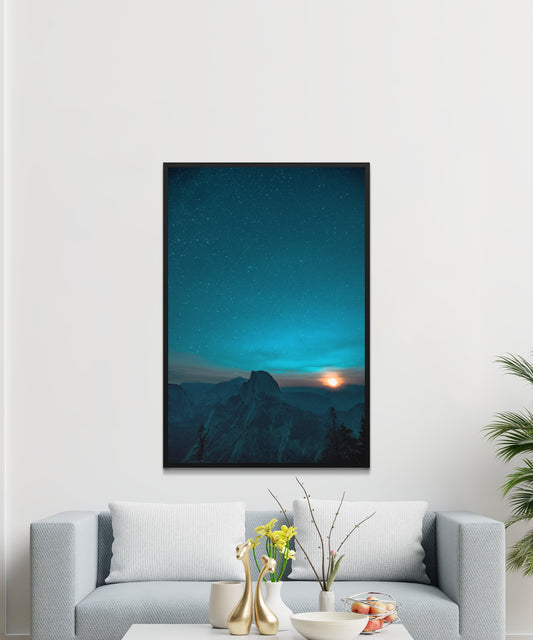 Turquoise Sky Poster - Matte Paper