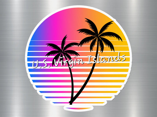 US Virgin Islands Beach Sticker