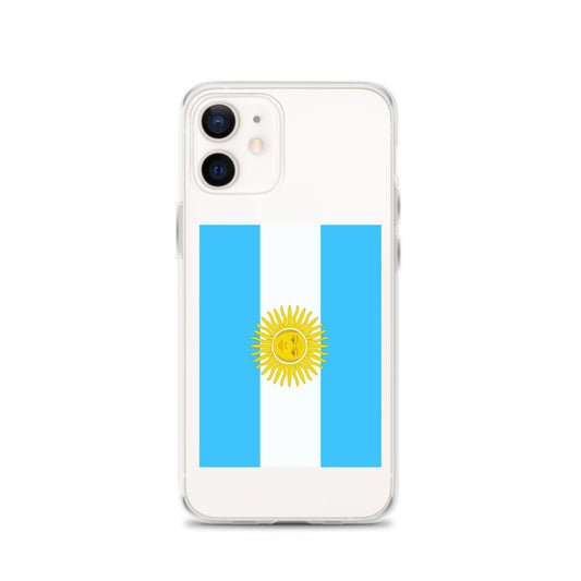 Argentina Flag iPhone Case, Clear Argentina Flag iPhone Case