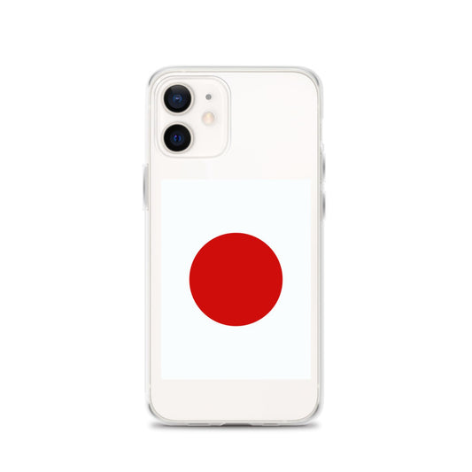 Japan Flag iPhone Case, Clear Japan iPhone Case