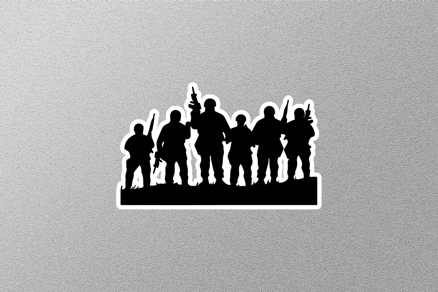 Group of American Soldiers Sticker