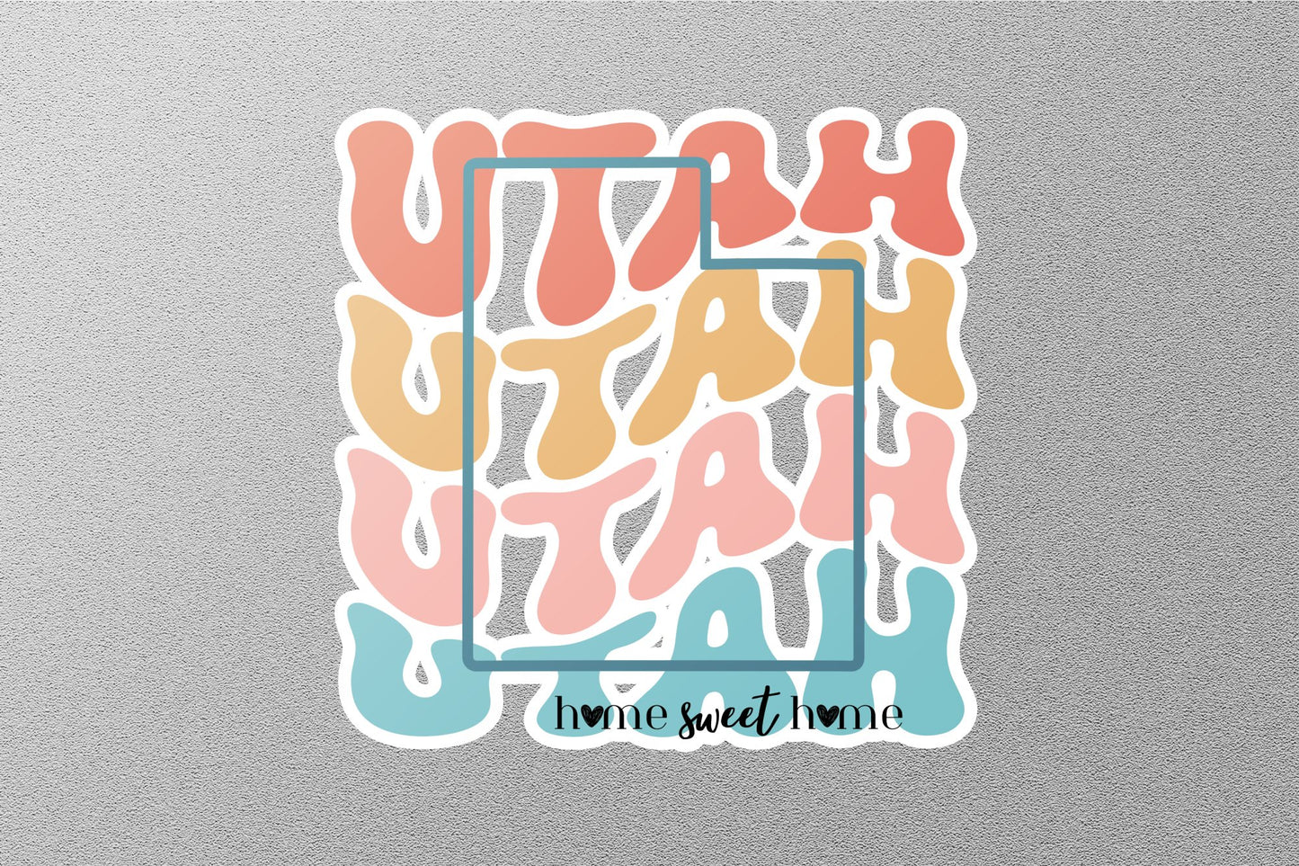 Retro Utah Sticker