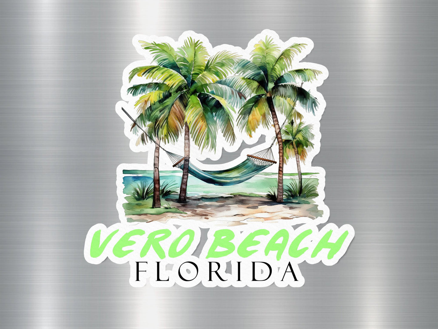 Vero Beach Florida Hammock Sticker