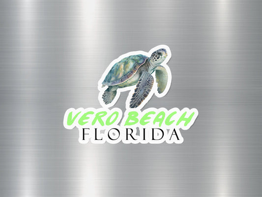 Vero Beach Florida Turtle Sticker