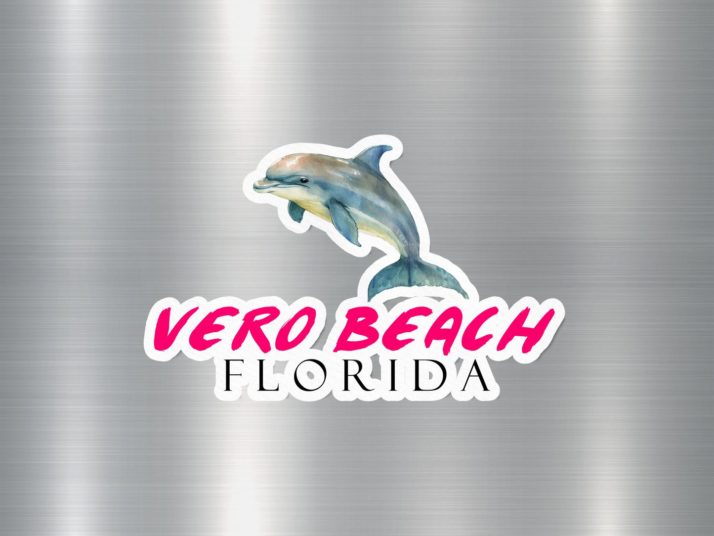 Vero Beach Florida Dolphin Sticker