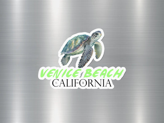 Venice Beach California Turtle Sticker