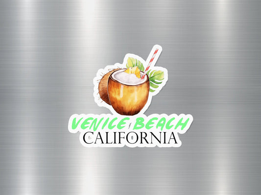 Venice Beach California Coconut Sticker