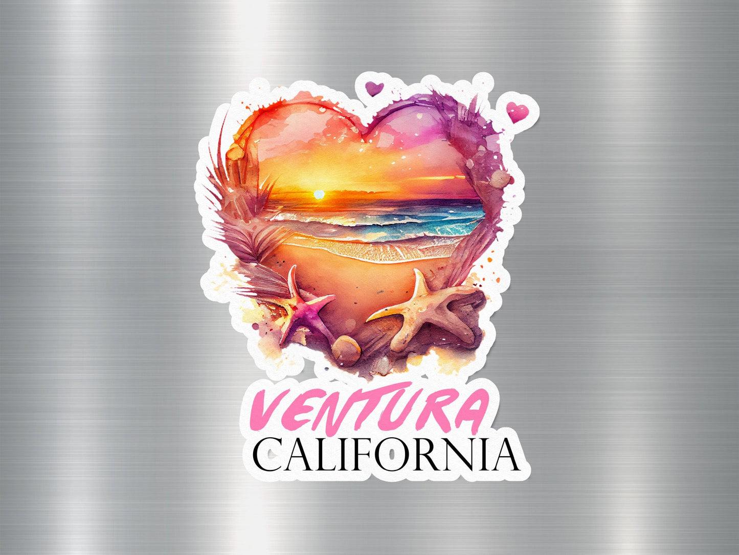 Ventura California Heart Sticker