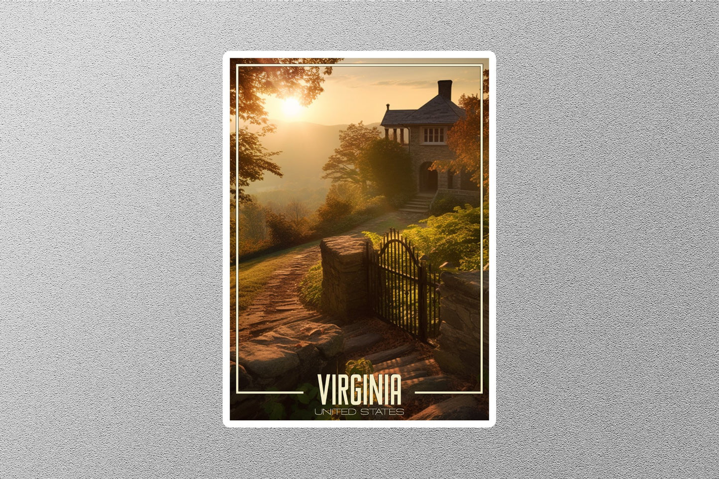 Dreamy Virginia Travel Stickers