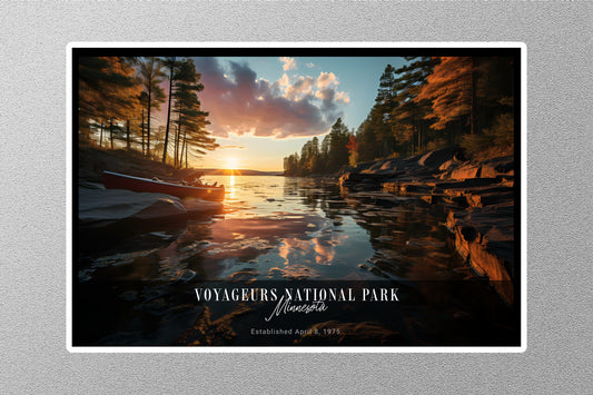 Voyageurs Sunrise National Park Sticker