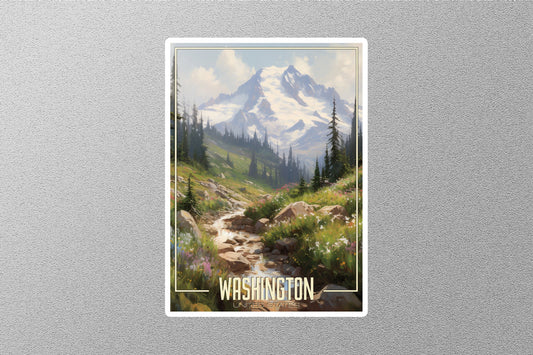 Dreamy Washington Travel Stickers