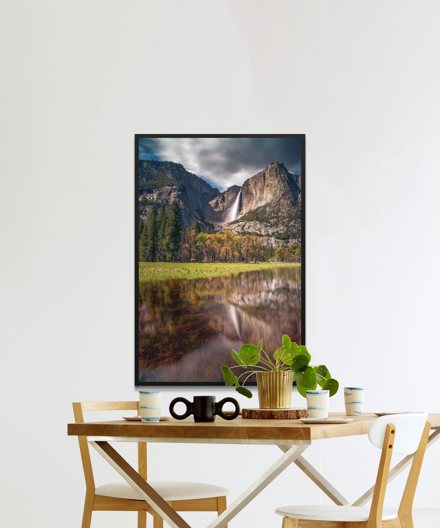 Water Reflection of Mountain Poster - Matte Paper