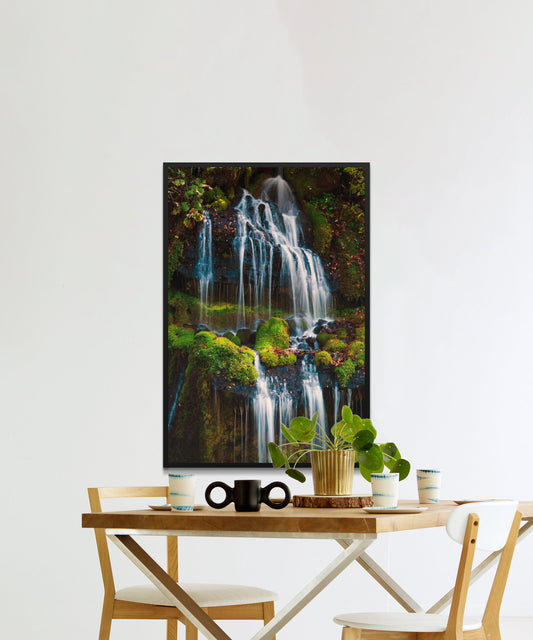 Waterfall Green Poster - Matte Paper