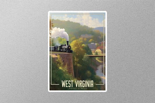 Dreamy West Virginia Travel Stickers