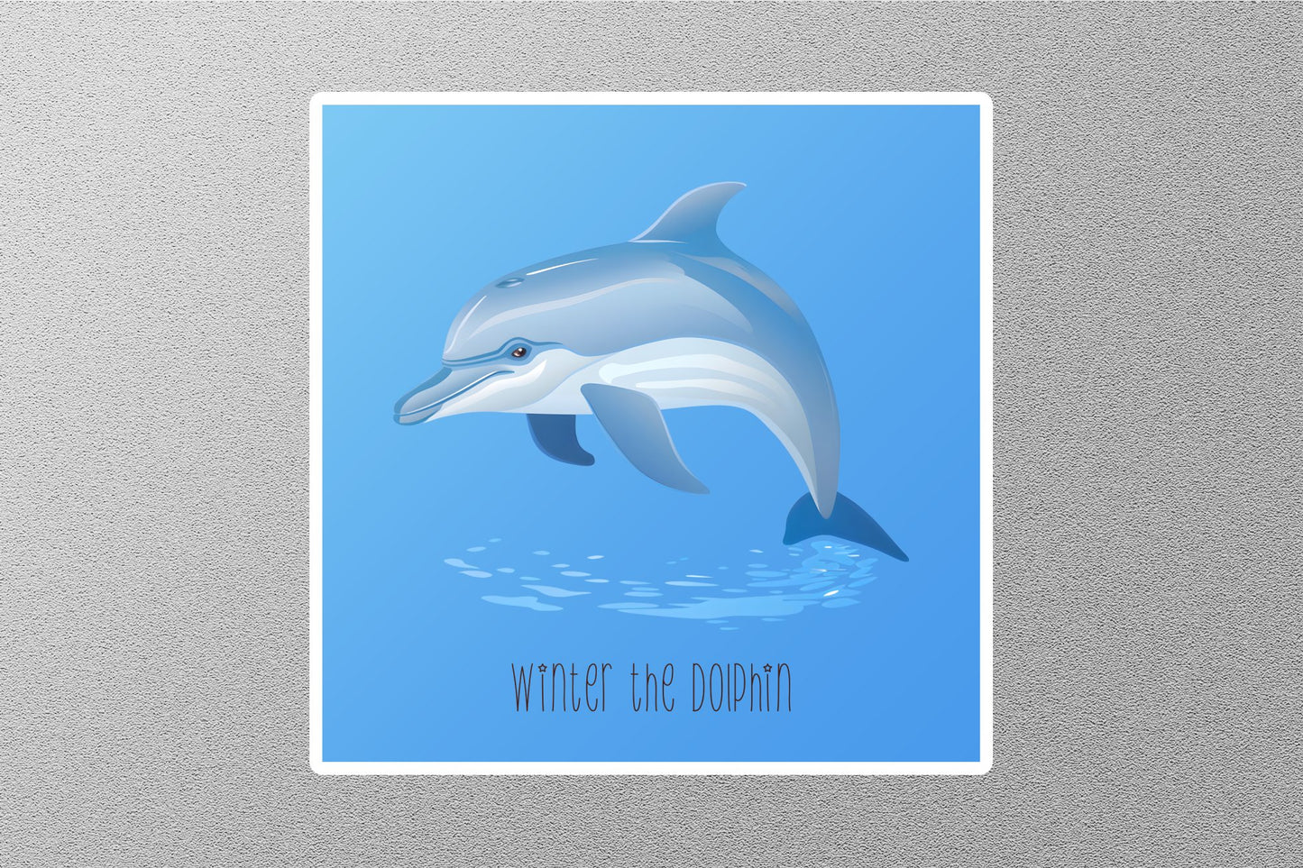 Wholesale Winter the Dolphin Sticker