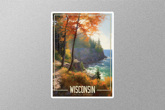 Dreamy Wisconsin Travel Stickers