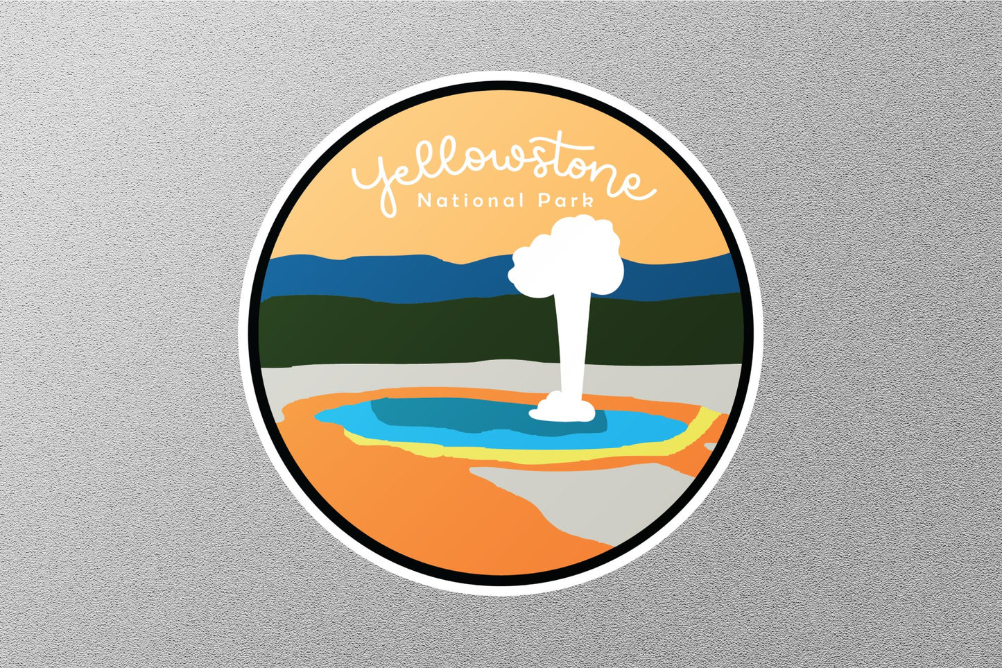 Yellowstone Circle National Park Sticker