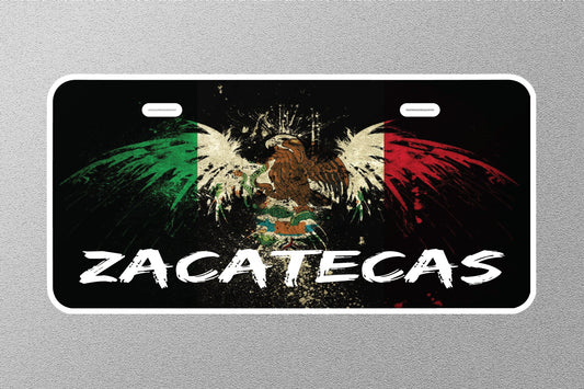 ZACATECAS Mexico Licence Plate Sticker