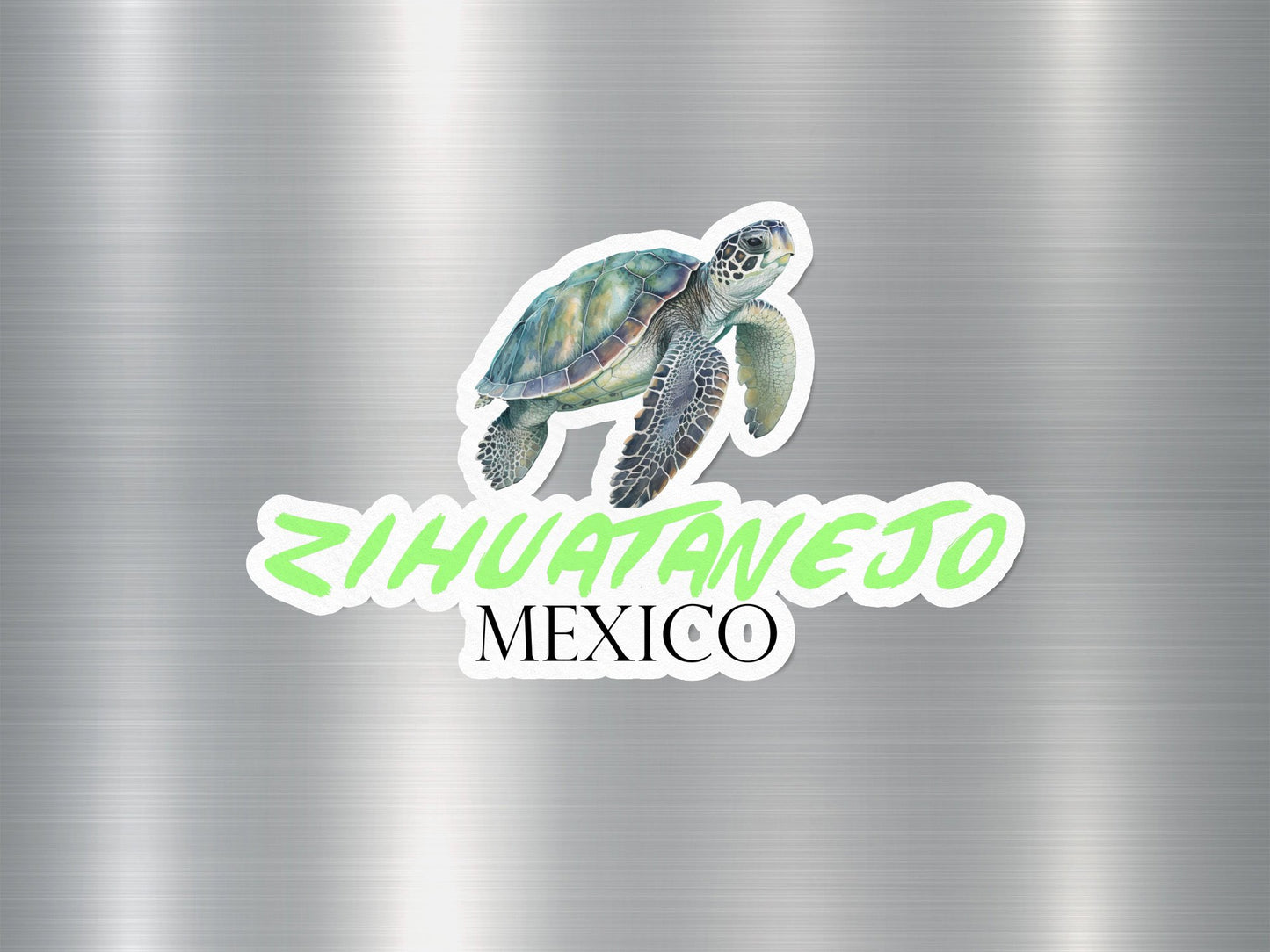 Zihuatanejo Mexico Turtle Sticker