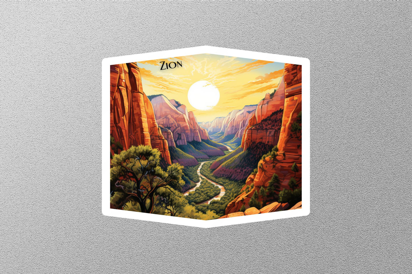 Zion 1 National Park Sticker