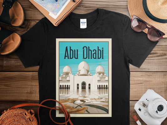 Vintage Abu Dhabi T-Shirt, Abu Dhabi Travel Shirt