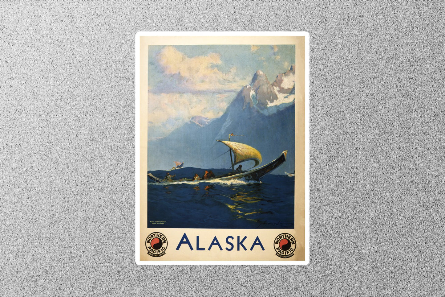 Wholesale Vintage Alaska Travel Stickers