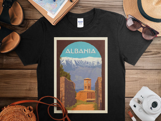 Vintage Albania T-Shirt, Albania Travel Shirt