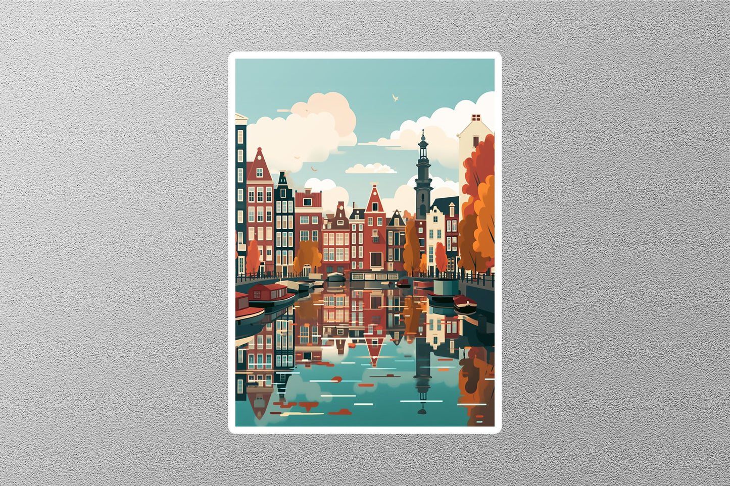 Wholesale Vintage Amsterdam Travel Sticker