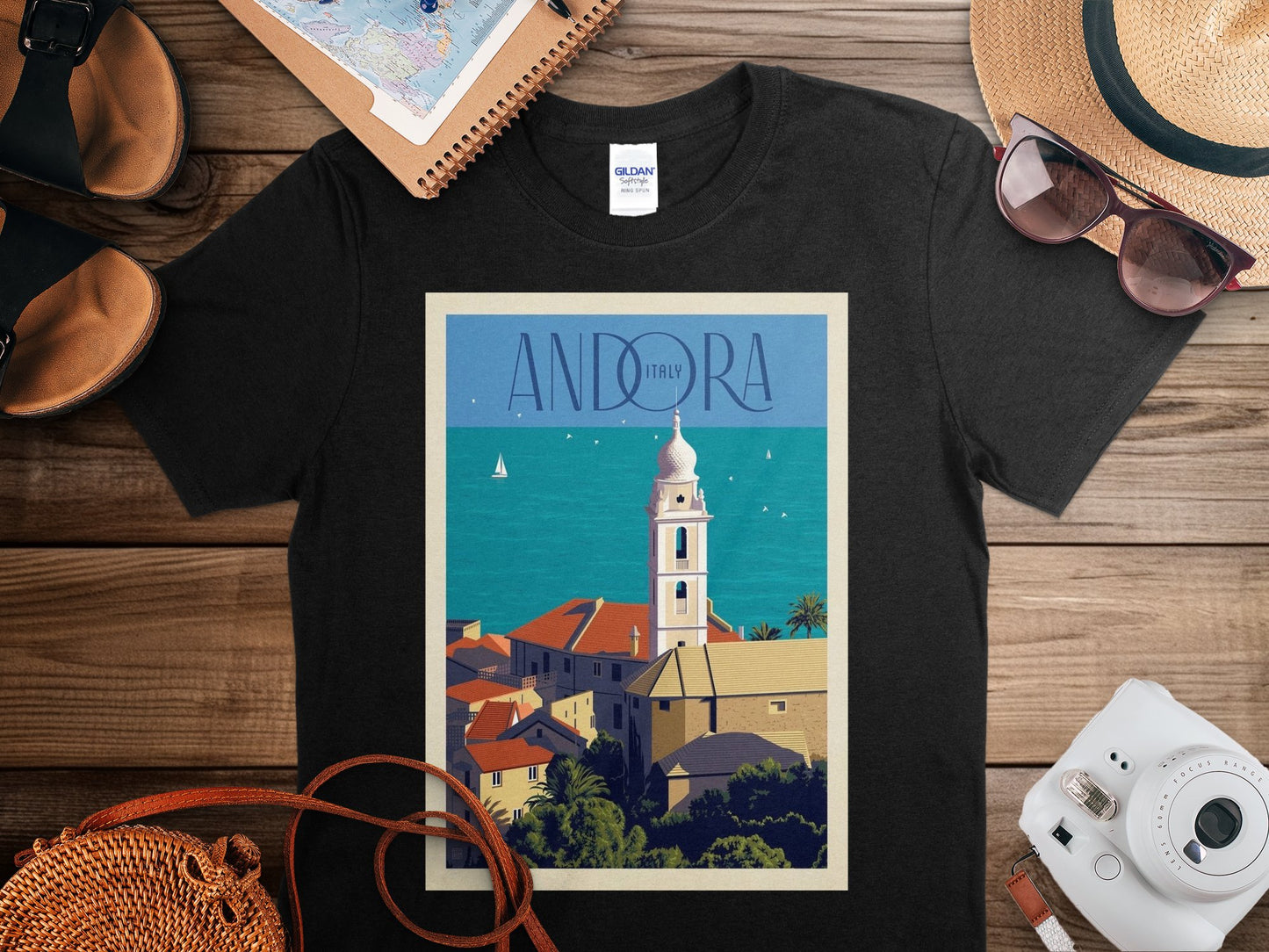 Vintage Andorra Italy T-Shirt, Andorra Italy Travel Shirt