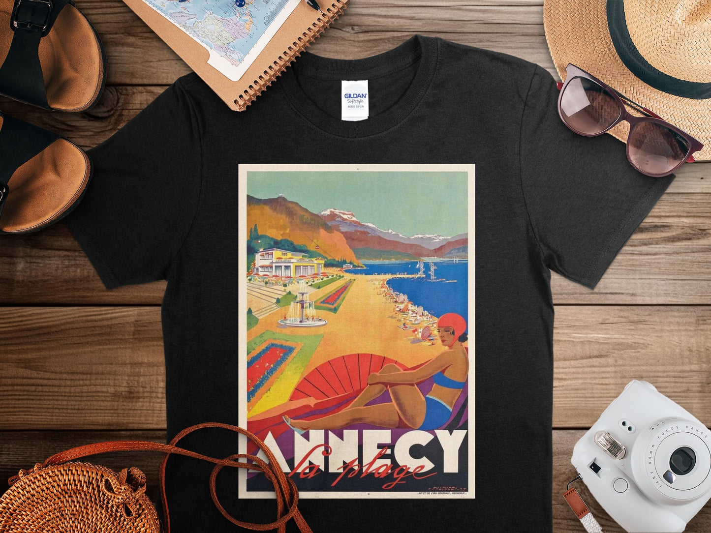 Vintage Annecy T-Shirt, Annecy Travel Shirt