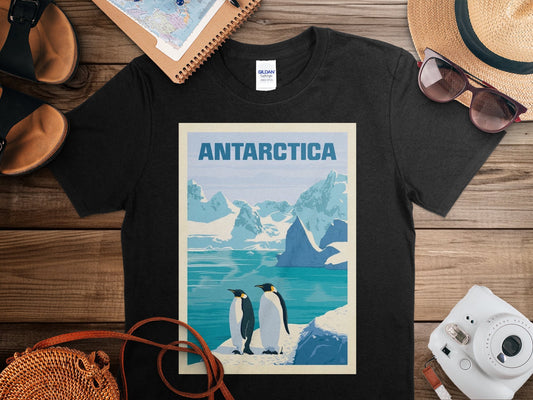 Vintage Antarctica T-Shirt, Antarctica Travel Shirt