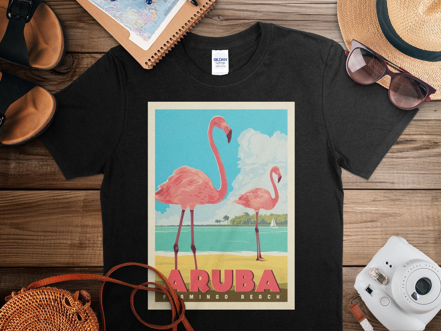 Vintage Aruba T-Shirt, Aruba Travel Shirt
