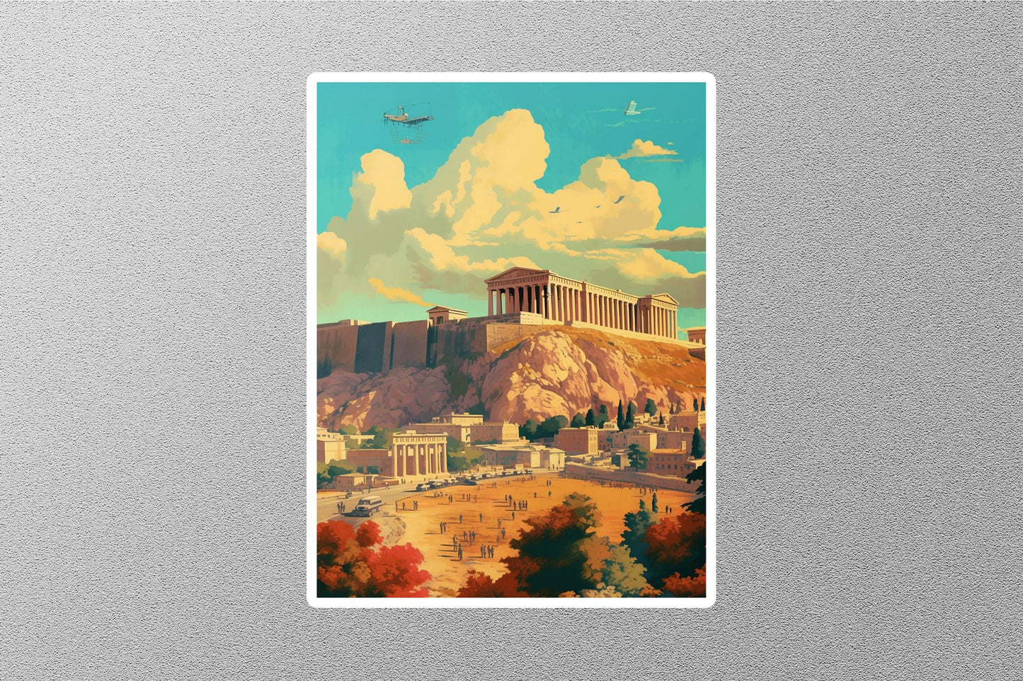Wholesale Vintage Athens Travel Sticker