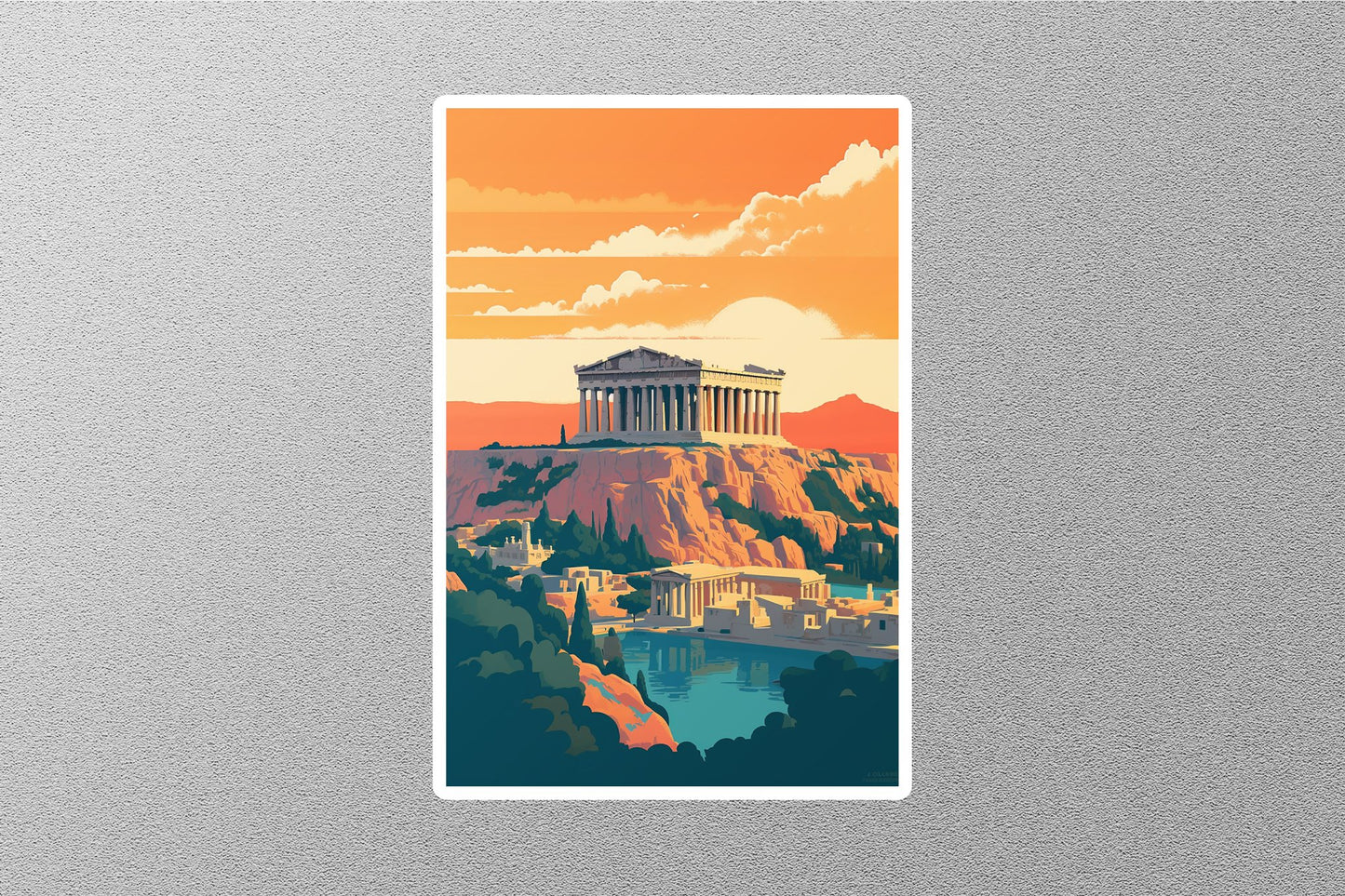 Wholesale Vintage Athens 4 Travel Sticker