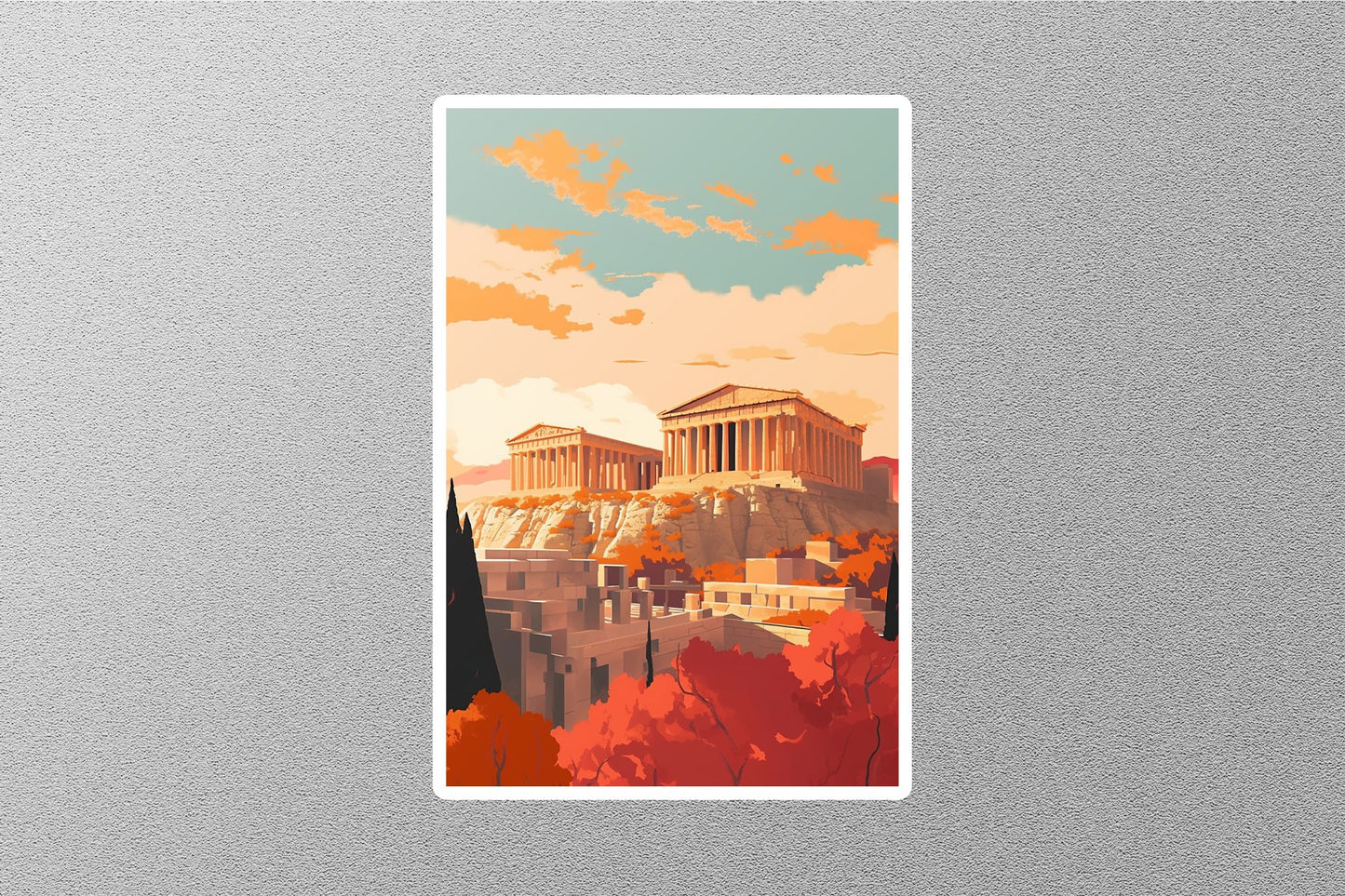 Wholesale Vintage Athens 5 Travel Sticker