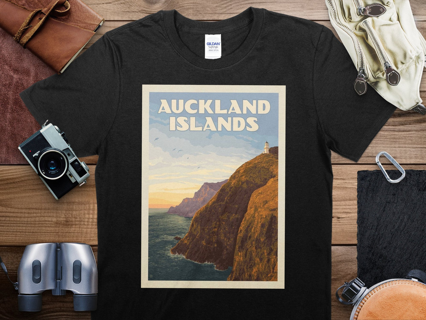 Vintage Auckland Island T-Shirt, Auckland Island Travel Shirt