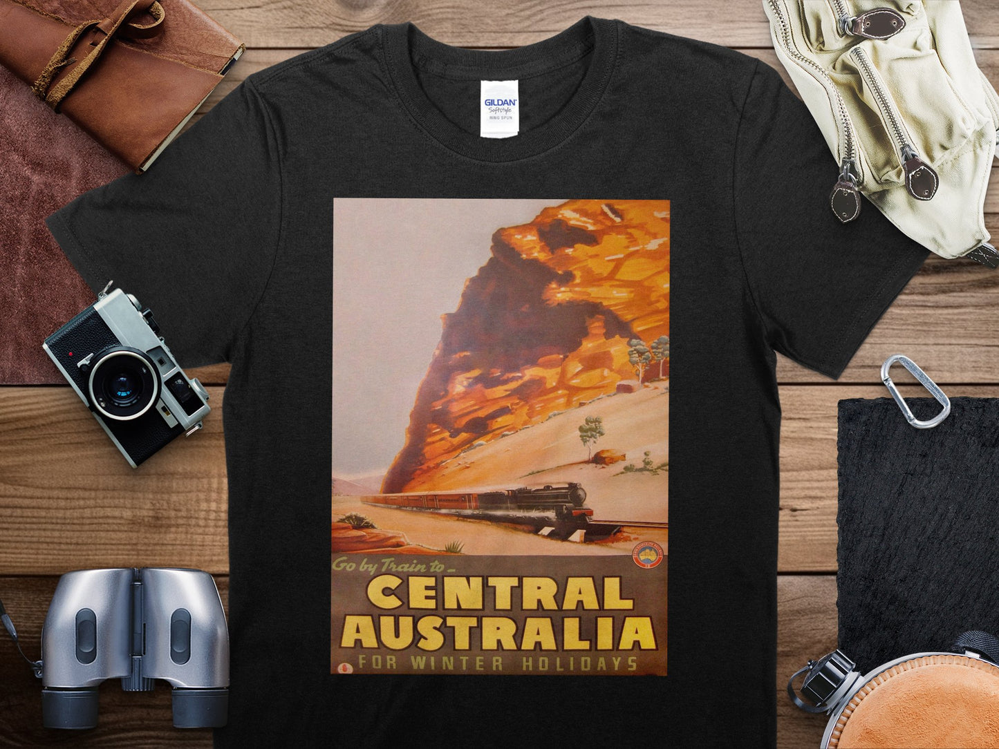 Vintage Central Australia T-Shirt, Central Australia Travel Shirt