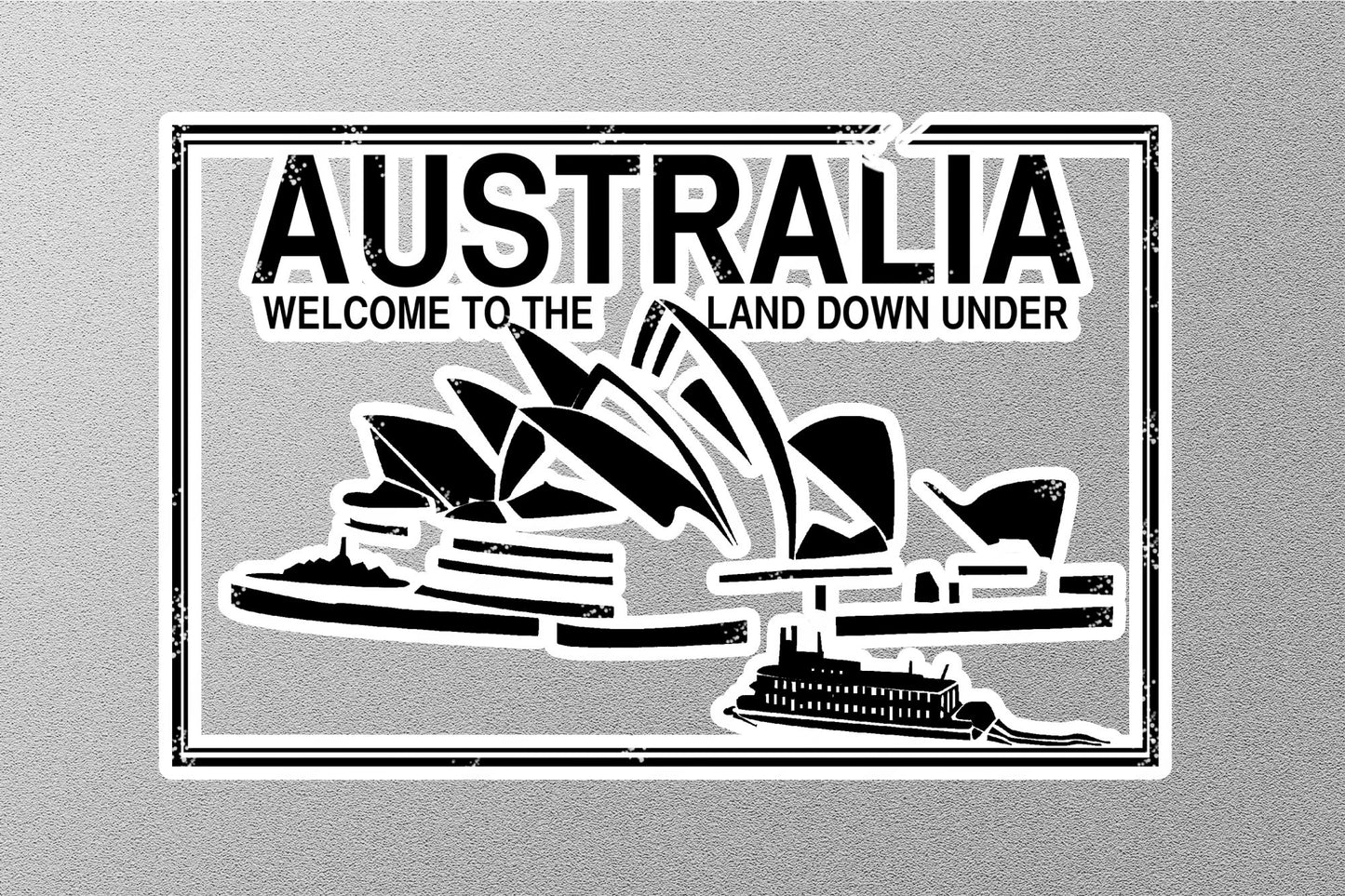 Wholesale Australia Black Travel Stamp Sticker