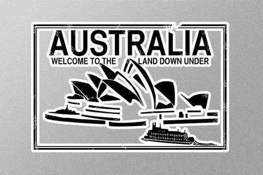Wholesale Australia Black Travel Stamp Sticker