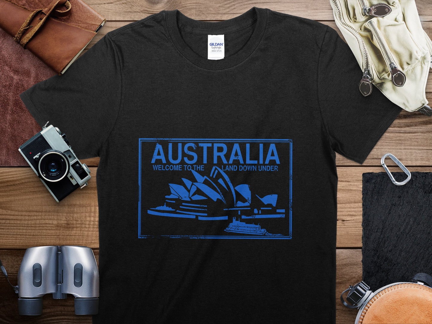 Australia Stamp Travel T-Shirt, Australia Travel Shirt