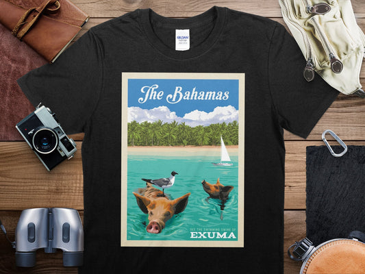 Vintage The Bahamas T-Shirt , The Bahamas Travel Shirt