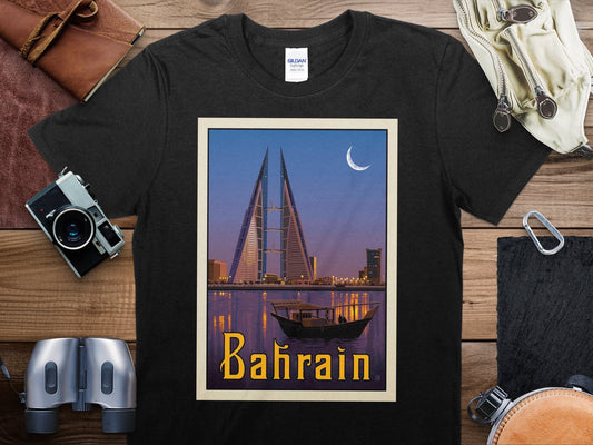 Vintage Bahrain T-Shirt , Bahrain Travel Shirt