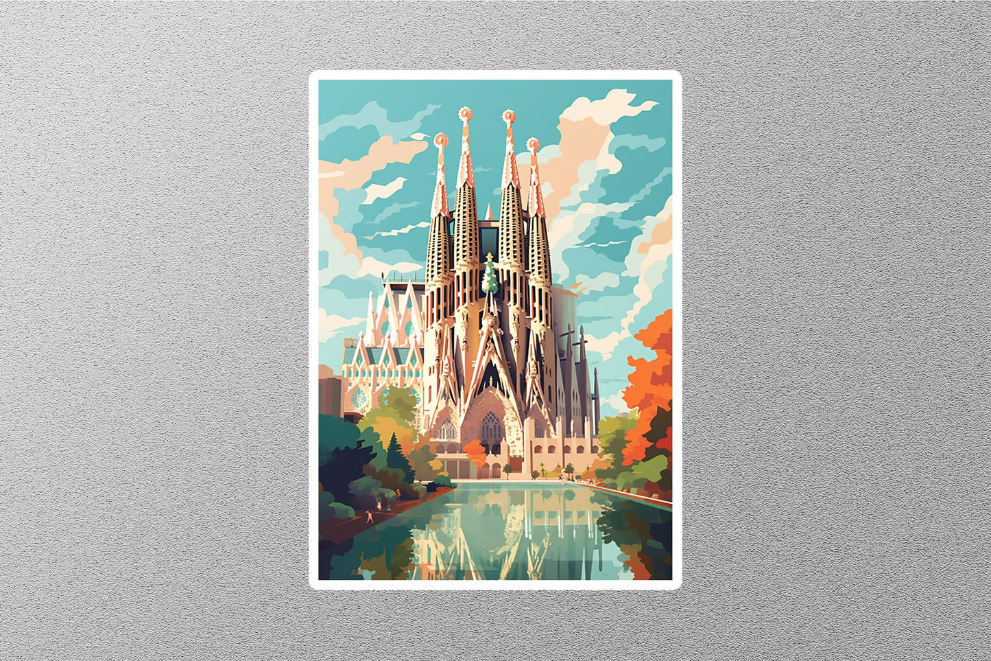 Wholesale Vintage Barcelona 5 Travel Sticker