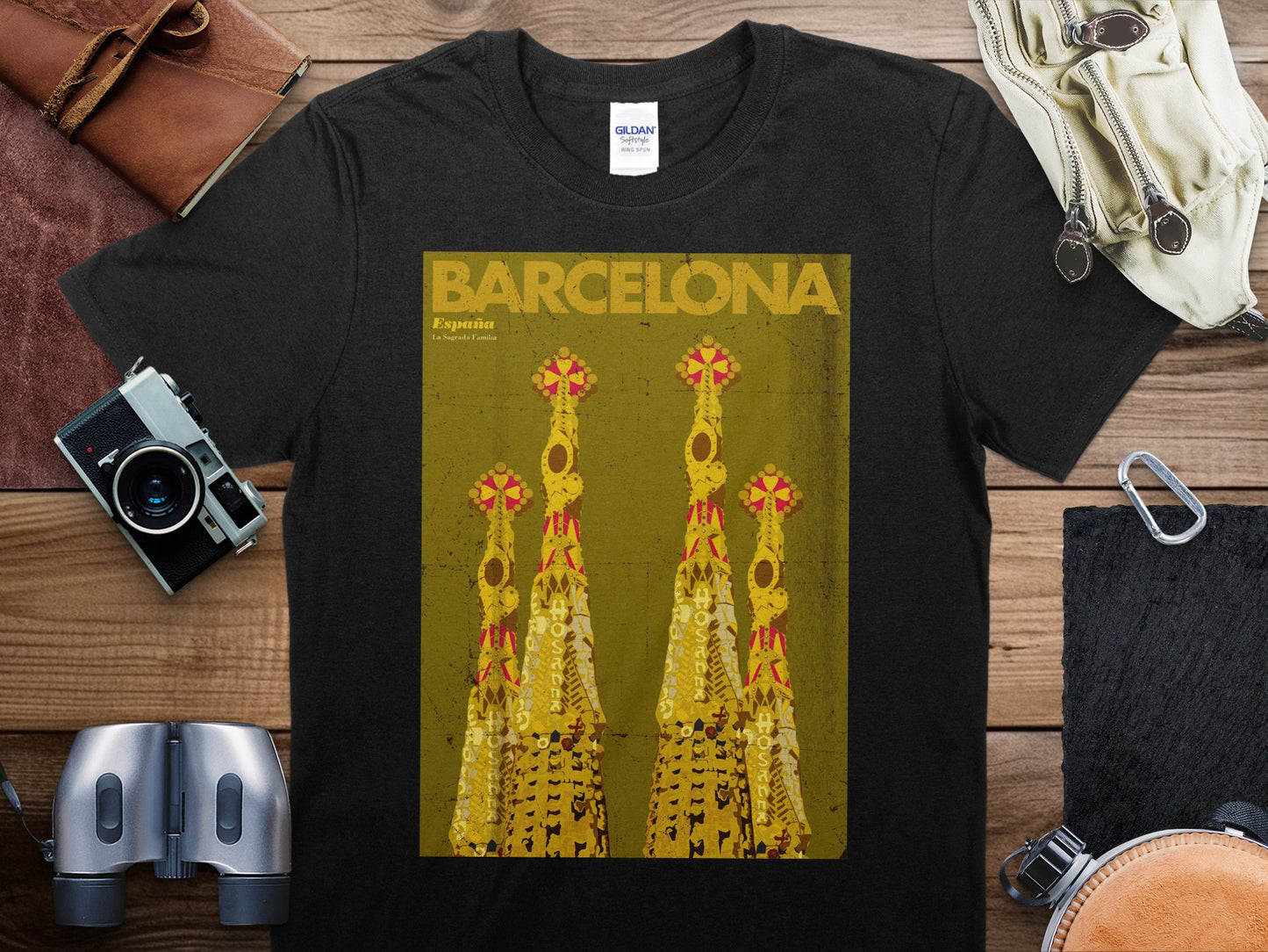 Vintage Barcelona T-Shirt , Barcelona Travel Shirt
